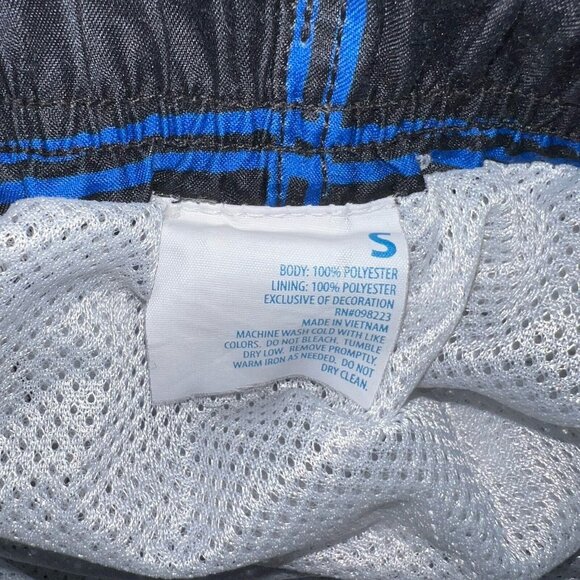 O'rageous Board Shorts Mens Small Swim Trunks Black Blue Plaid Lined Elastic - Picture 3 of 4